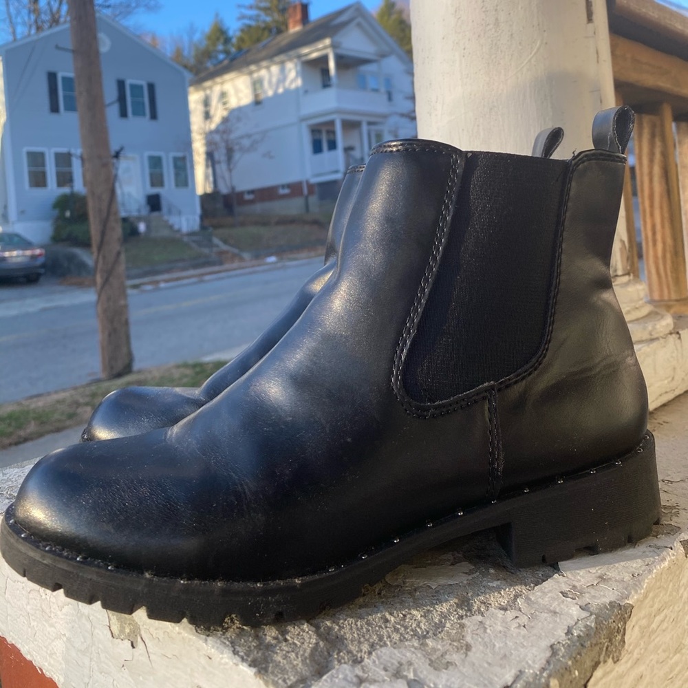 Black ankle boots
